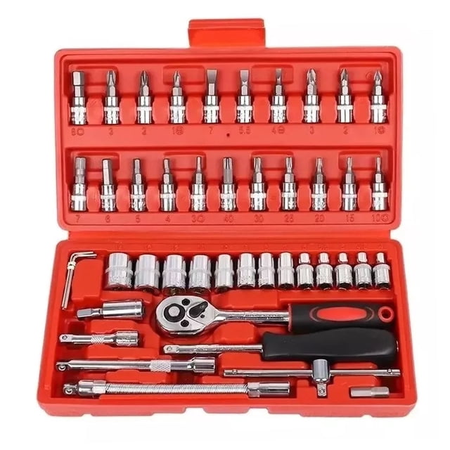 Juego de Herramientas de Reparación Fasilyt Conjunto de Llaves de Reparación Maletín para reparación de automóviles profesional Estuche de Herramientas Manuales