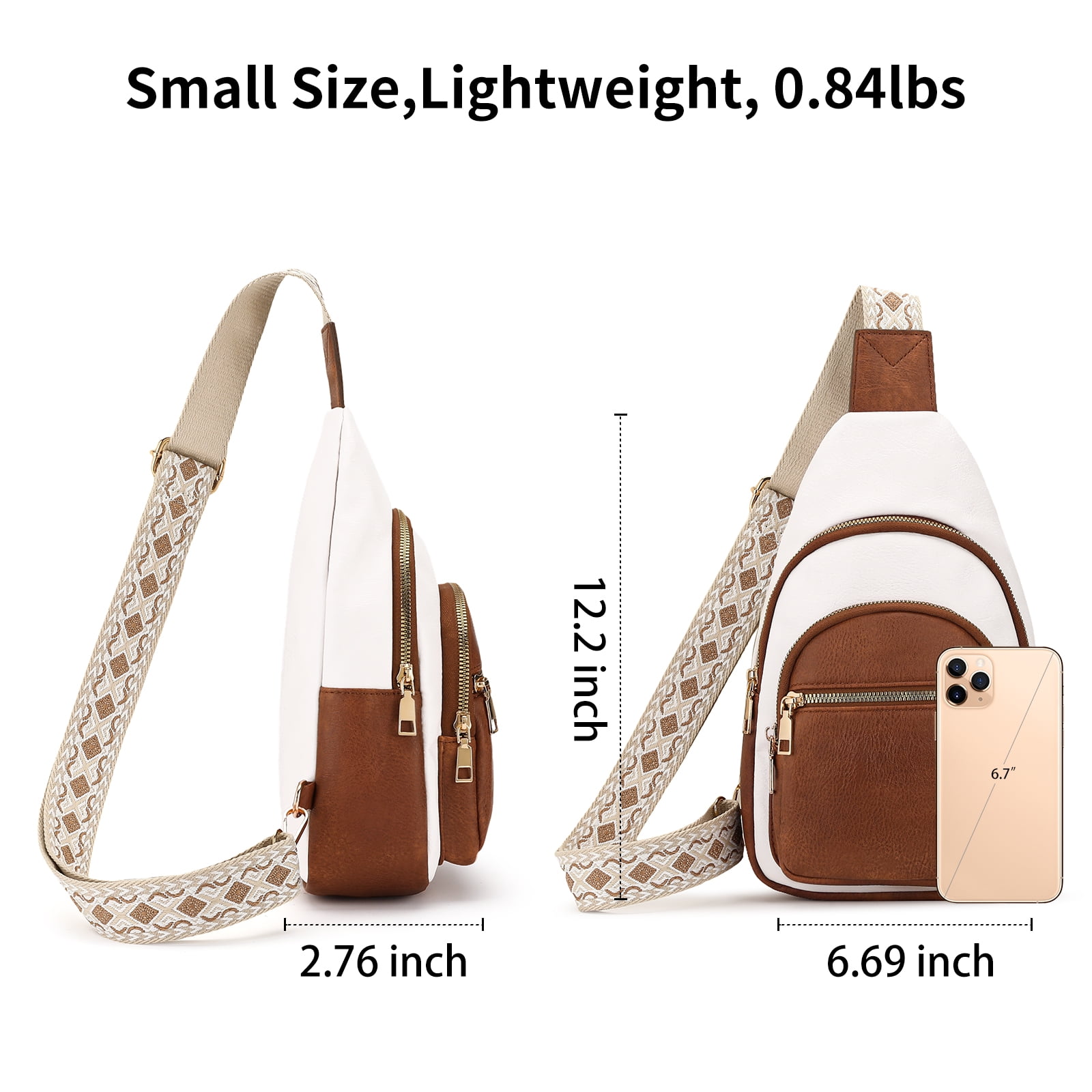 Falan Mule Sling Bag Crossbody Bags for Women Fanny Packs for Women Chest Bag for Work Shopping