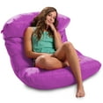 thumbnail image 3 of Posh Creations Laguna Lounger Bean Bag Chair, Kids, 3 ft, Purple, 3 of 6
