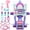 Purple, variant on Toddler Vanity Makeup Table with Mirror and Chair, Toddler Kids Girls Vanity Set for Toddlers Age 3+
