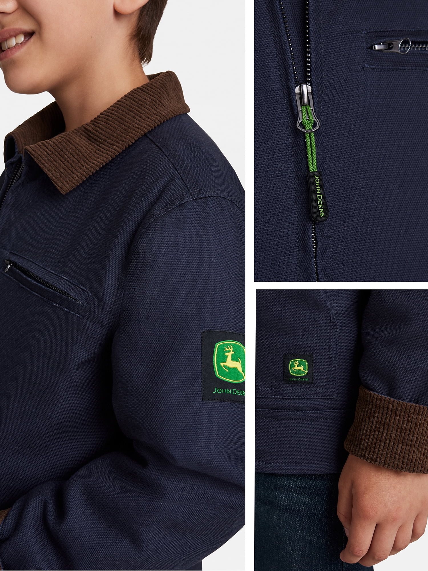John Deere Boy's Canvas Tractor Jacket, Sizes 4 - 16
