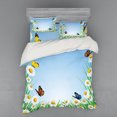 thumbnail image 2 of Ambesonne Colorful Bedding Set 3 Pcs, Daisy with Butterflies, Twin XL, Multicolor, 2 of 3