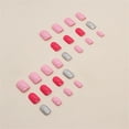 thumbnail image 4 of Fofosbeauty 24pcs Press on False Nails,Coffin Fake Acrylic Nails, Solid Color Flashes Pink, 4 of 10