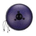 thumbnail image 3 of Graflsoa 12-Inch Carbon Steel Handpan Drum with 11 Notes in C Key, Includes Drumsticks, Carry Bag, and Stickers - Random Woven Rope Color (Purple/Navy/Black/Silver), 3 of 6