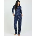 thumbnail image 2 of Real Essentials 2 Pack: Women's Pajama Set - Choose from Short Sleeve with Pocket or Long Sleeve without Pocket, 2 of 7
