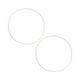 thumbnail image 2 of Inteprter 2 protectores blancos fiables y fáciles de configurar para taburete de Bar, anillo para base de silla, duradero, de alto rendimiento Decoración del hogar blanco 41cm, 2 of 6