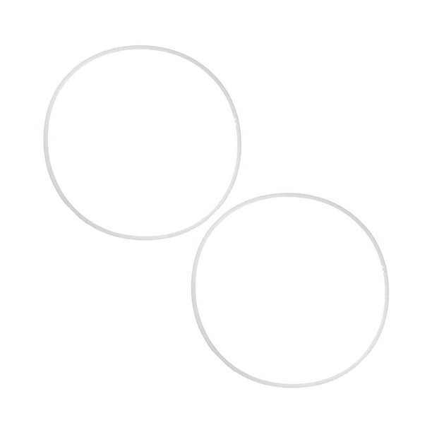 Bewildely 2 unids/set anillos de goma protectores de suelo duraderos y versátiles para Base de taburete fácil de configurar Decoración del hogar blanco 45cm