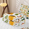 thumbnail image 6 of Manfei Lovely Bear Zipper Twin Comforter Sets with Fitted Sheet and 2 Pillowcases,Cute Camping Print Zipper Bedding Set,White,Reversible,4pcs, 6 of 8