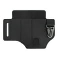 thumbnail image 1 of Multitool Leather Sheath Belt Waist Bag with Key Holder for Outdoor Black, 1 of 7