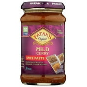 Patak's Mild Curry Spice Paste - 10 Oz (Pack of 3)  With Coriander, Paprika and Turmeric, No Artificial Flavors or Colors, Gluten Free, Vegetarian Friendly