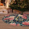 thumbnail image 6 of Yiaed Rose Flowers Print Christmas Tree Skirt , Tree SkirtsTree Mat for Christmas Winter Holiday Indoor Decorations-36", 6 of 7