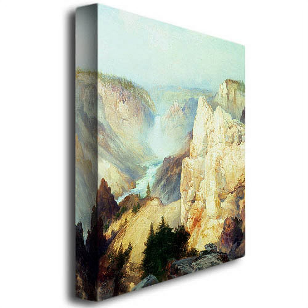 Trademark Fine Art "Grand Canyon of Yellowstone" Canvas Wall Art by Thomas Moran
