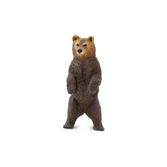 Safari Ltd. Grizzly Bear Figurine - Lifelike 4.2" Model Figure - Educational Toy for Boys, Girls, and Kids Ages 3 