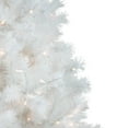 thumbnail image 4 of Northlight Pre-Lit White Alaskan Pine Artificial Christmas Tree - 6.5' - Warm White LED Lights, 4 of 6