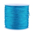 thumbnail image 2 of 100M x 0.8mm Nylon Chinese Knot Cord Rattail Macrame Shamballa Thread String Blue, 2 of 5