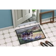 thumbnail image 2 of Geese Crossing before the Horse Doormat 24x36, 2 of 4
