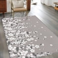 thumbnail image 2 of Vintage Floral Area Rugs 3'x5', Washable Small Throw Rugs for Living Room Bedroom, White Cherry Flowers Blossom Spring Gray Indoor Outdoor Rug Non-Slip Low Pile Carpet Runner Reversible Floor Mats, 2 of 8