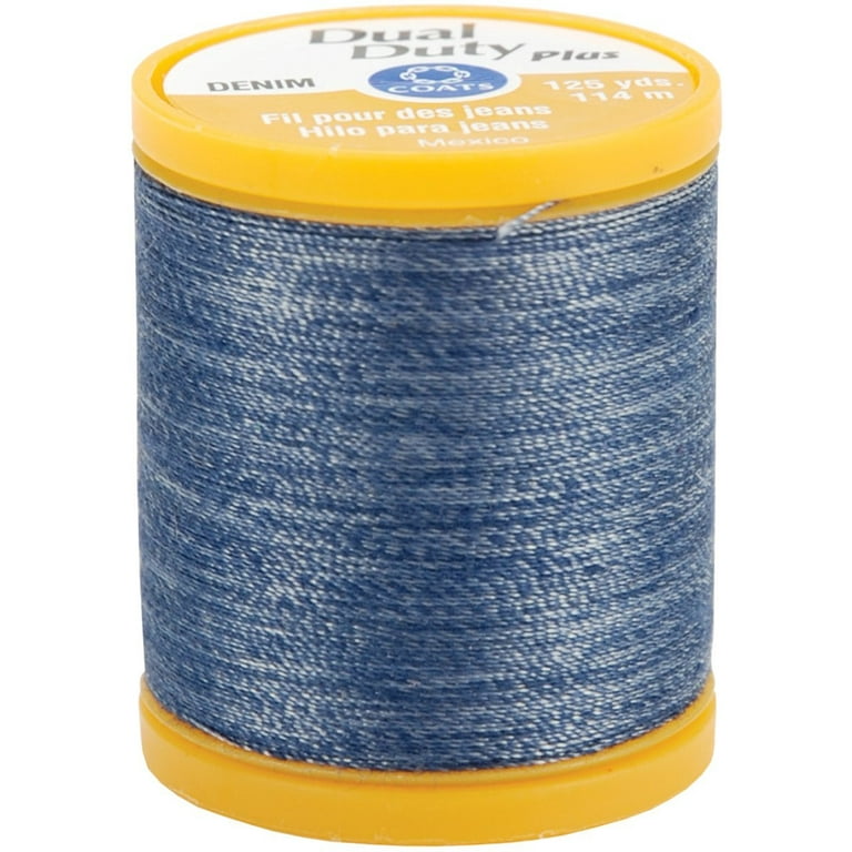 Denim Blue - Dual Duty Plus Denim Thread 125yd - Coats