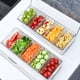 thumbnail image 5 of Bandeja para Condimentos con 5 Compartimentos Extraíbles, Fuente para Servir con Tapa, Bandeja para Servir para Fiestas y Barra para Meriendas de Frutas, 5 of 5