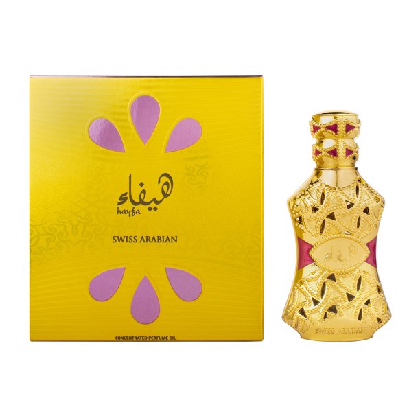 SWISS ARABIAN Hayfa - Productos de Lujo de Dubái - Perfume Personal de Larga Duración y Adictiva Fragancia - Un Aroma de Autor Seductor y de Alta Calidad - El Lujoso Aroma de Arabia – 15 ml
