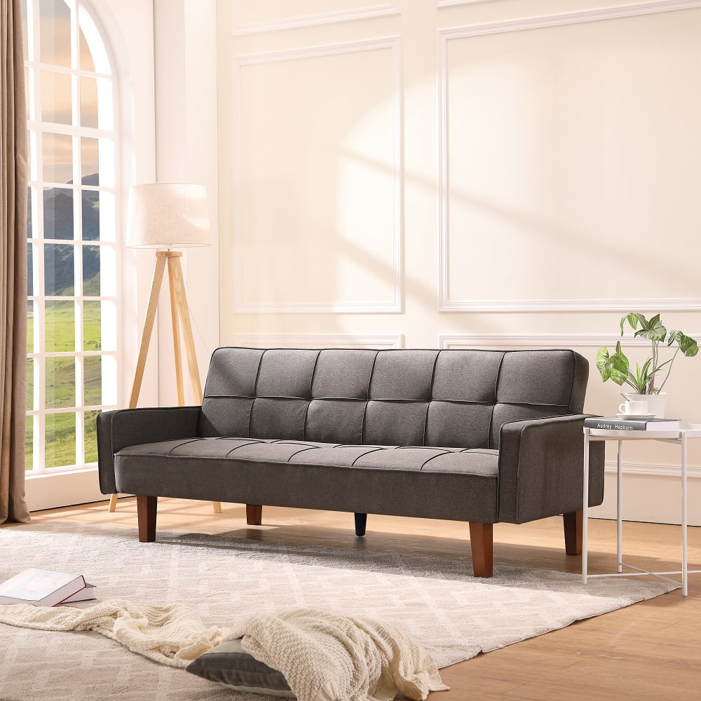 Sofa Sleeper, SEGMART Modern Fabric Sofa Bed with Armrest, Convertible ...