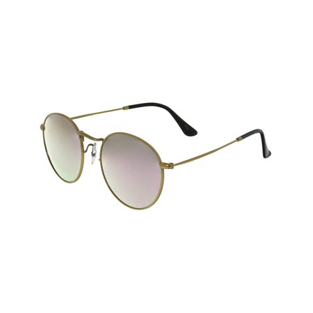 Perverse Women's Orleans ORLEANS-01-BOURBON Gold Round Sunglasses