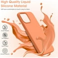 thumbnail image 2 of Liquid Silicone Case for iPhone 14 Pro Max (6.7''), [Scratch-Resistant, Anti-Fingerprint, Shockproof] Protective Slim Phone Case, 4-Layer Cover with Microfiber Lining, Silky-Soft Touch, Orange, 2 of 14