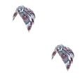 thumbnail image 4 of relayinert Turban Nœud Chapeau Musulman Soleil pour Protection Confortable Imprimé Floral Bande Grand Coiffure Mode Bonnet Bandeaux Casquettes Rond Bleu Lac 2 Ensembles, 4 of 6