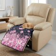thumbnail image 3 of Kuiaobaty Axolotl Cherry Blossom Print Quilted Recliner Chair Covers, Breathable Armless Cushion Slipcover, Anti-Slip Stain Resistant Furniture Protector for Home, Office, 3 of 7