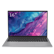 Auusda 16 Business Laptop, Win11 Pro Home Computer,Core i3, 16GB RAM 512GB SSD, 1920×1200 Resolution, Backlit Keyboard, Fingerprint Unlock, Silver
