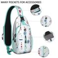 thumbnail image 2 of Crossbody Sling Backpack for Women Men Nautical Shoulder Sling Crossbody Casual Chest Bag for Travel Sports Running Hiking, 2 of 6