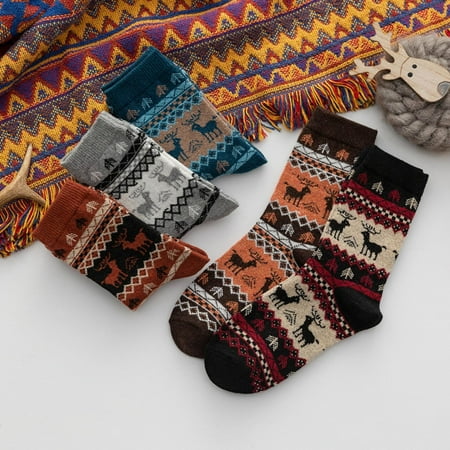 

funny socks Women Socks Winter Gifts For Women Warm Thick Soft Wool Socks Christmas Gifts Socks Cozy Crew Socks