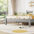 thumbnail image 2 of Mikeor Furniture Twin Bed with Column-Decoration Headboard, with Bed Slats,Grey C4B497, 2 of 9