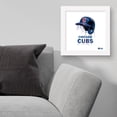 thumbnail image 2 of Gallery Pops MLB Chicago Cubs - Drip Helmet Wall Art, White Framed Version, 12" x 12", 2 of 5