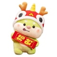 thumbnail image 2 of Mascota de dragón de peluche de Año Nuevo 2024, lindos animales de peluche, juguetes decorativos de escritorio Riqueza 375 cm, 2 of 9