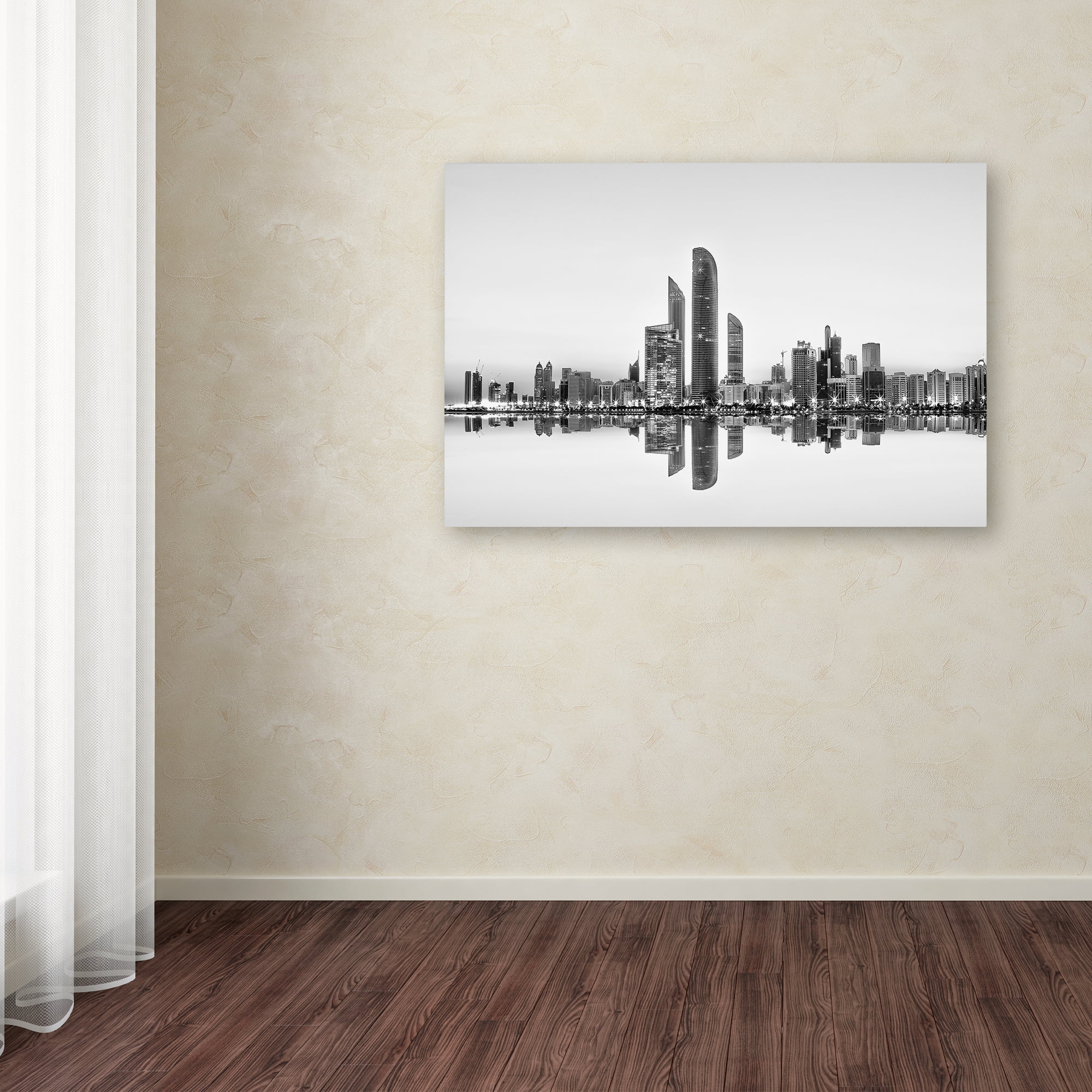 Trademark Fine Art 'Abu Dhabi Urban Reflection' Canvas Art by Akhter Hasan