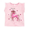 thumbnail image 4 of HILEELANG Toddler Girls' Cotton Short Sleeve Crewneck Tunic T-Shirts, 3 Pack (5T), 4 of 4