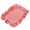 rectangular Hot Pink, variant on KGJQ Placemat with Ruffle Edge, Heat Resistant Table Mat, Rectangular Placemat Fabric Coaster for Home Party Dining Table Decor