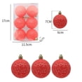 thumbnail image 2 of Fiudx Bolas de Navidad para Árbol, Decoración de Pvc Brillante, Diseño Irrompible, Decoración para Hoteles y Oficinas, Ideal para Fiestas, Juego de 6 Piezas, 8 Cm, Elegante Presentación Festiva., 2 of 2