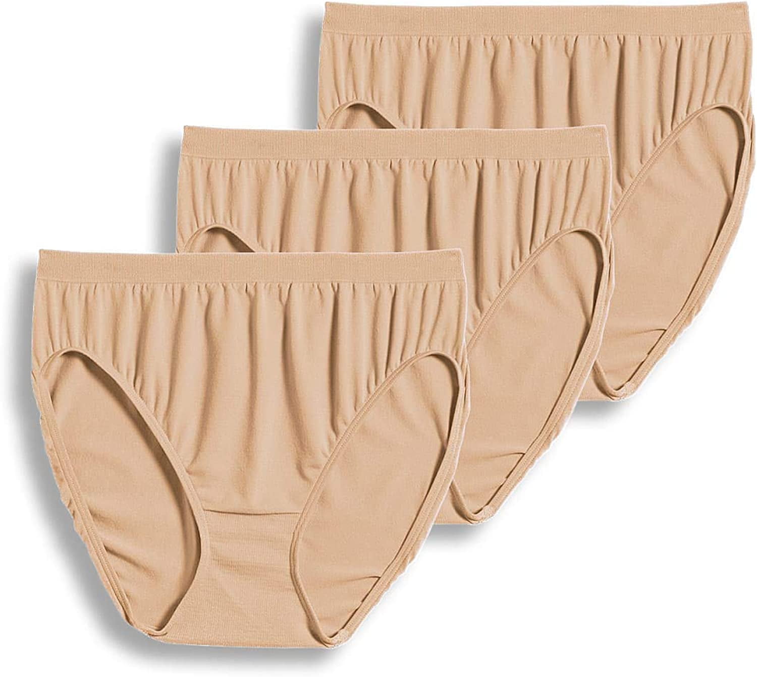 Jockey Women's Underwear Comfies Microfiber French Cut 3 Pack