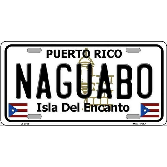 Naguabo Puerto Rico Metal Novelty License Plate LP-2862