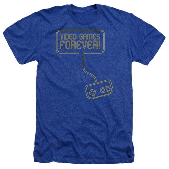 - Video Games Forever - Heather Short Sleeve Shirt - X-Large