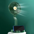 thumbnail image 4 of Ventilador de lámpara de escritorio personal plegable Gloria Recarga USB Verde, 4 of 9