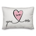 thumbnail image 2 of Creative Products You Me We 14x20 Spun Poly Pillow, 2 of 3