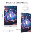 thumbnail image 3 of Disketp Book Glowing Mushrooms Decorator Light Switch or Receptacle Outlet Wall Plate Decorator Wall Plate Child Safe Outlet Cover-Style T, 3 of 6