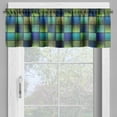 thumbnail image 2 of Ambesonne Colorful Valance Pack of 2, Modern Geometric Bohem, 54"X18", Blue Green, 2 of 5