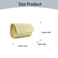 thumbnail image 3 of Ruyang Elegant Womens Evening Clutch Bag Formal Party Envelope Crossbody Bag PU Leather Flap Top Shoulder Purse Casual Slim Satchel, 3 of 9