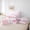 Pink White, variant on Erosebridal Pink Stripes Bow Tie Twin Bedding Sets 7-Piece For Kids Girls,Kawaii Love Heart Print Bedding Comforter Set,Pink Reversible