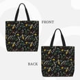 thumbnail image 2 of Disketp Wasp and Florals Bolsa Tote de Lona para Mujer, Bolso de Hombro y Cruzado con Cierre de Cremallera, 2 of 7