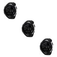 thumbnail image 3 of Minnieouse Man Watch Waterproof Stylish Sports Date Wristwatch Watches Gifts Home Outdoor Birthday Festival Indoor Electronic Display Plata 3piezas Minnieouse CBP035311, 3 of 6